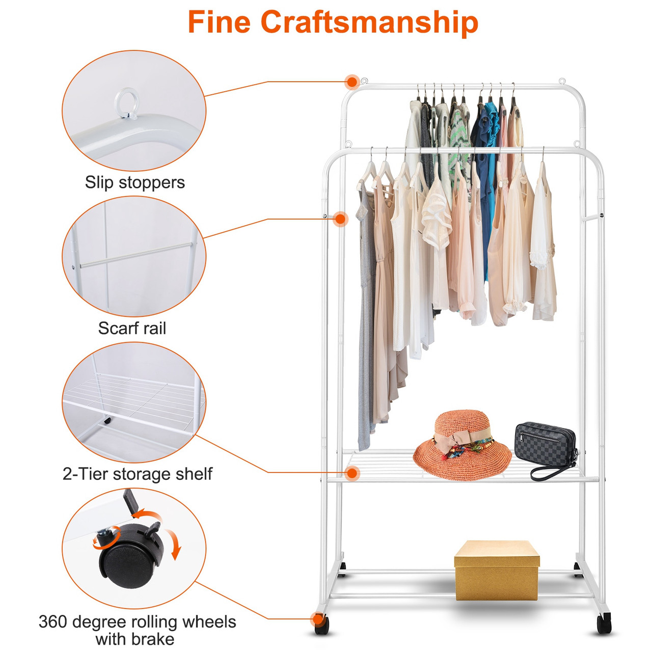 NewHome™ Garment Hanging Rack product image