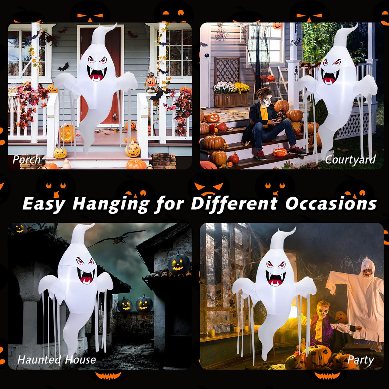 Goplus Halloween Inflatable Hanging Ghost Decoration (5 feet) product image