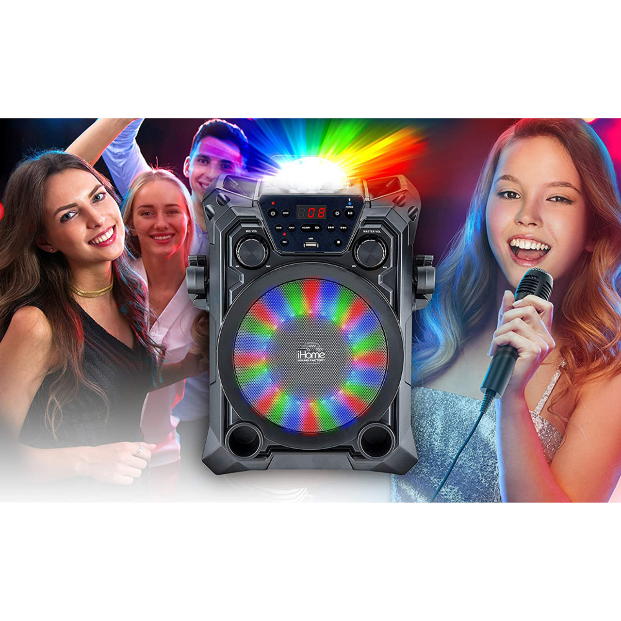 iHome® Bluetooth Karaoke with Party Lights product image