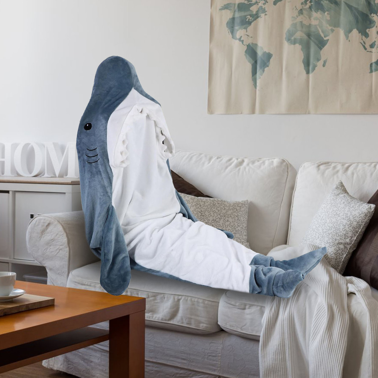 Kids' Shark Wearable Hooded Blanket by NewHome™ product image