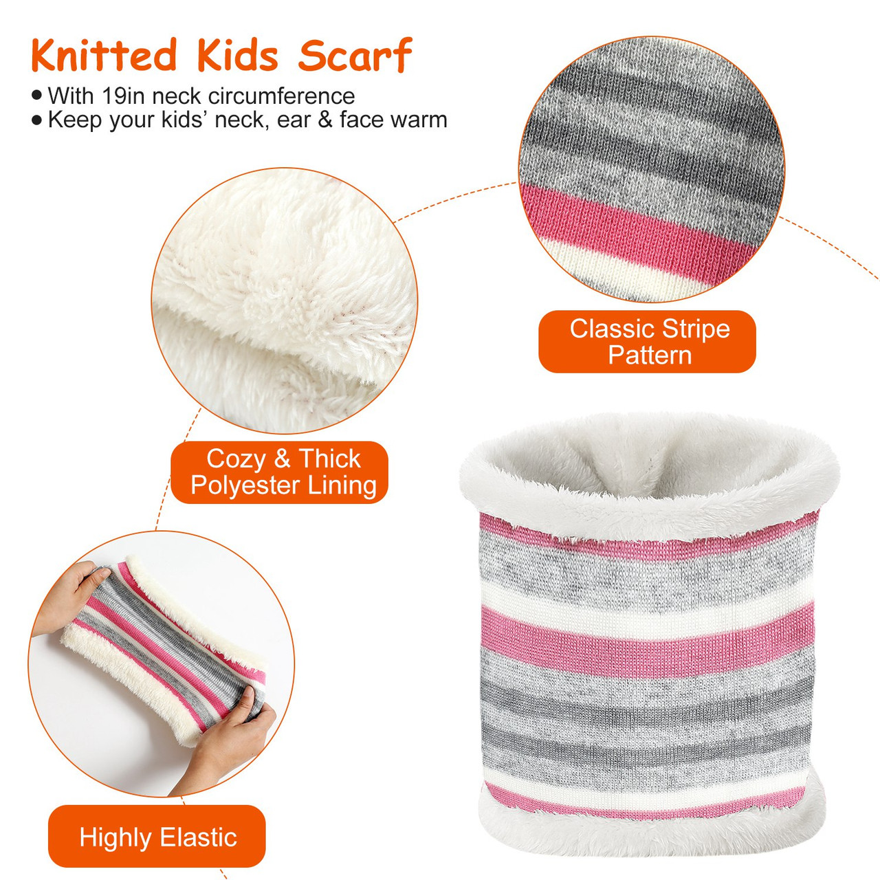 N'Polar™ Kids' Knitted Hat, Scarf, and Gloves product image