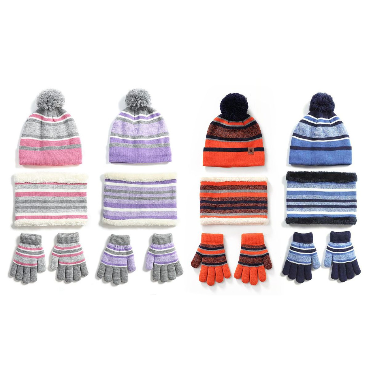 N'Polar™ Kids' Knitted Hat, Scarf, and Gloves product image