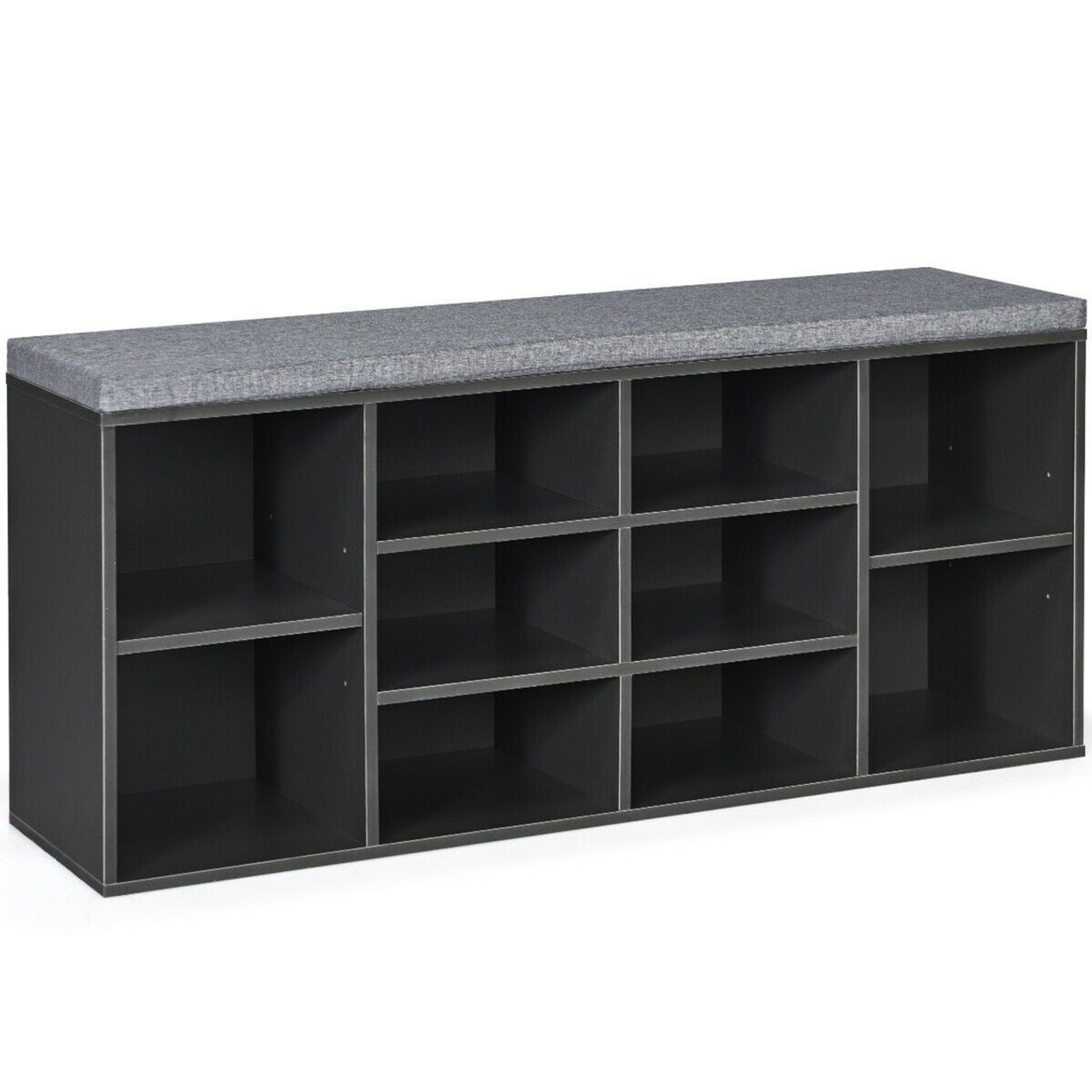 Entryway Padded Shoe Storage Bench product image