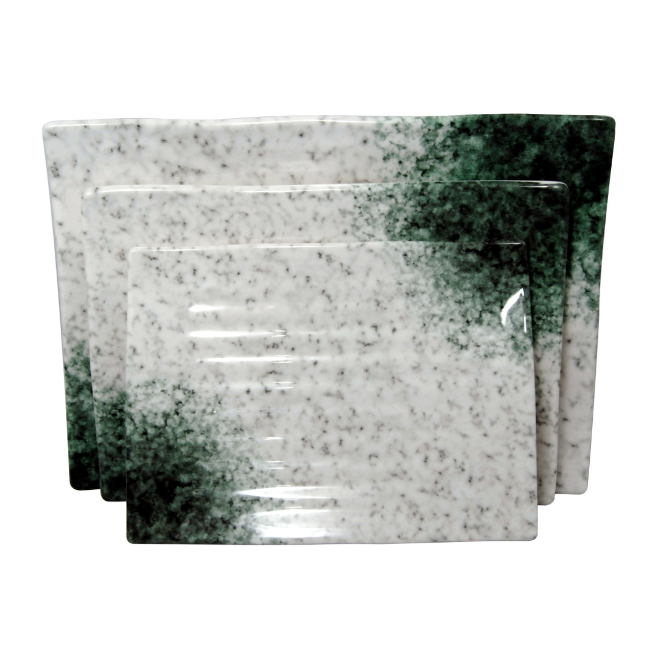 Marble Melamine 3-Piece Party Tray Set product image