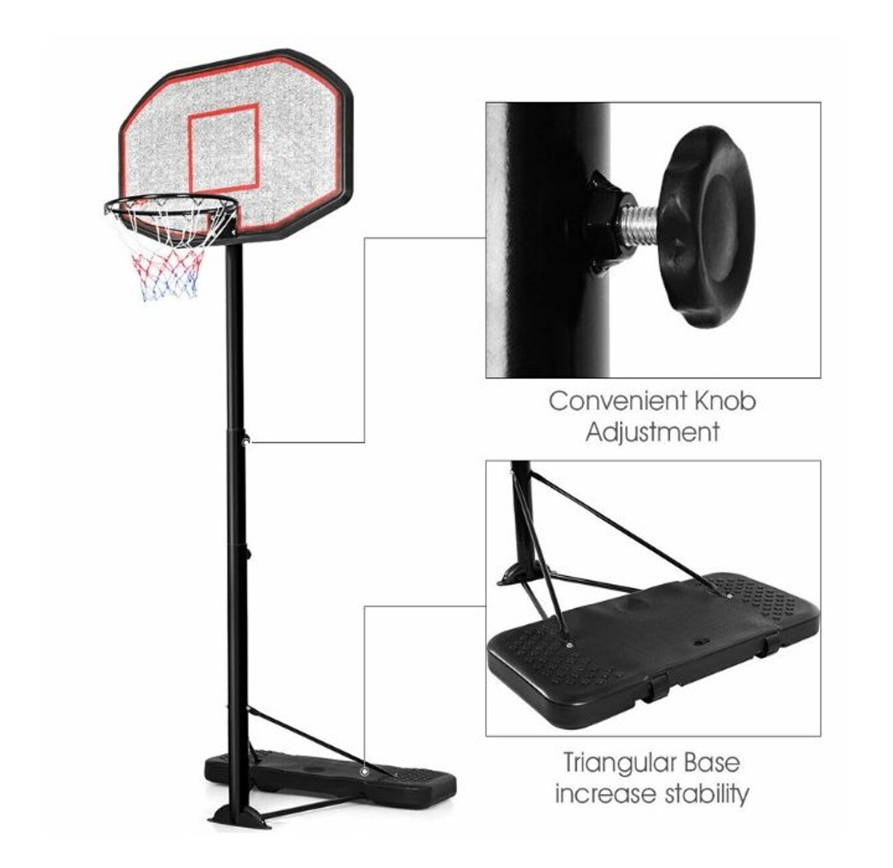 Indoor/Outdoor Adjustable Height 10-Foot Basketball Hoop product image