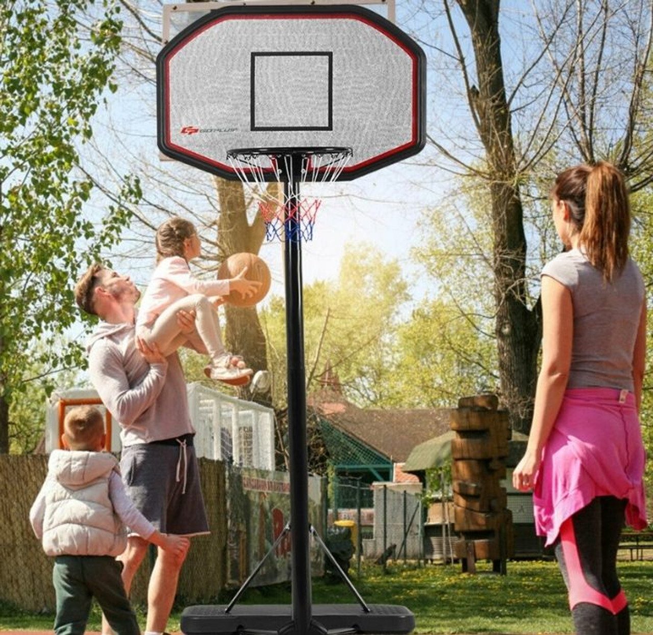 Indoor/Outdoor Adjustable Height 10-Foot Basketball Hoop product image