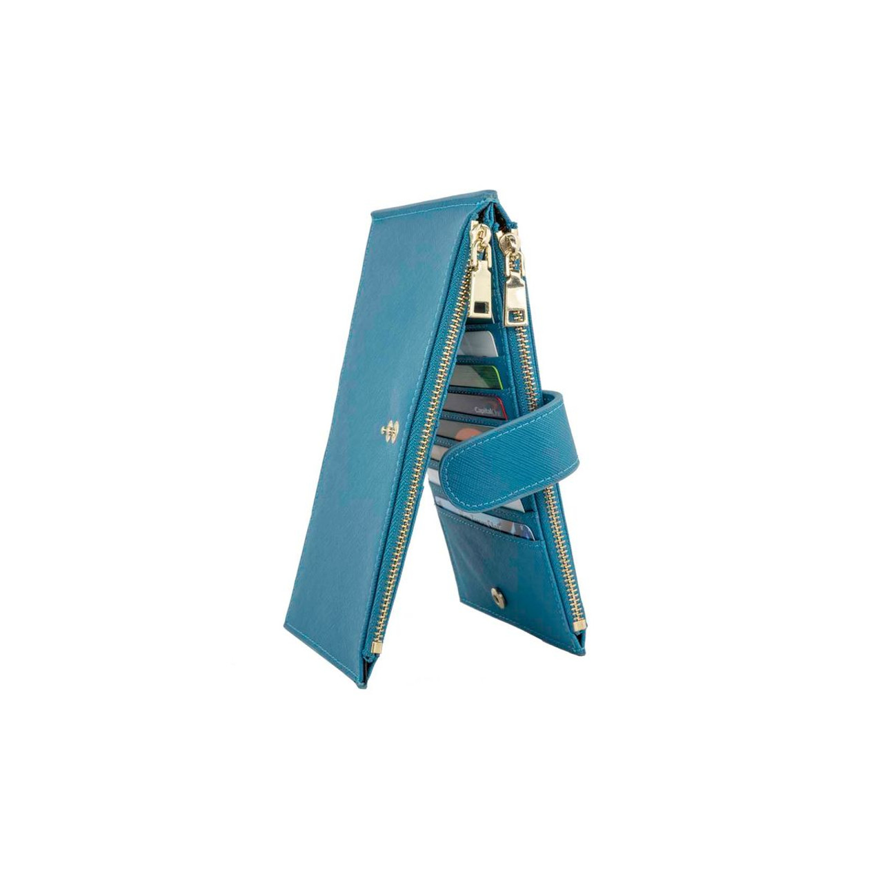 RFID Blocking Multi Card Case Wallet with Zipper Pocket product image