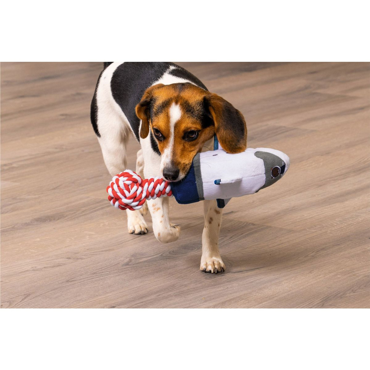 SPACE SHUTTLE Space Explorers Plush and Rope Dog Toy product image