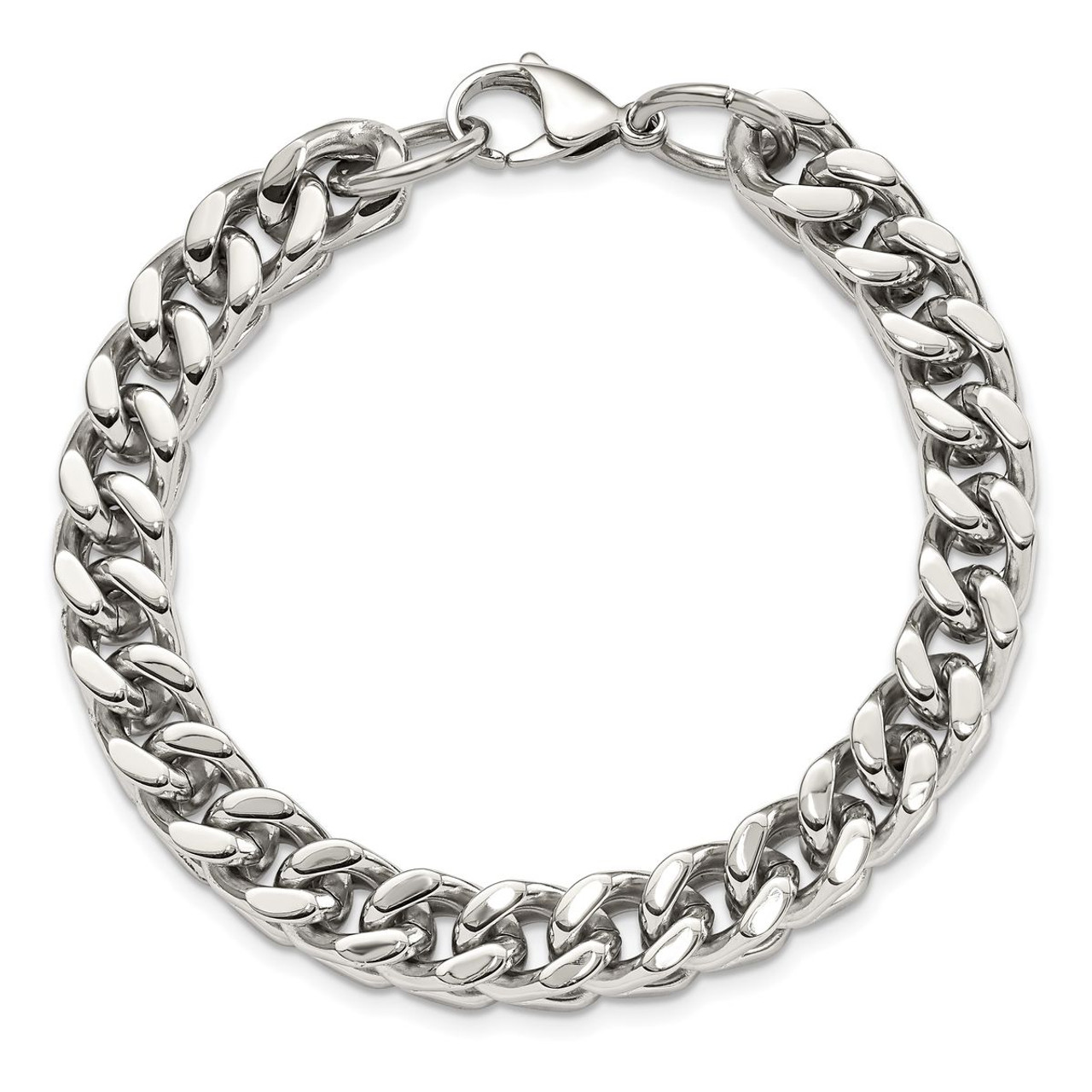 Heavyweight Polished Stainless Steel Bracelet  product image