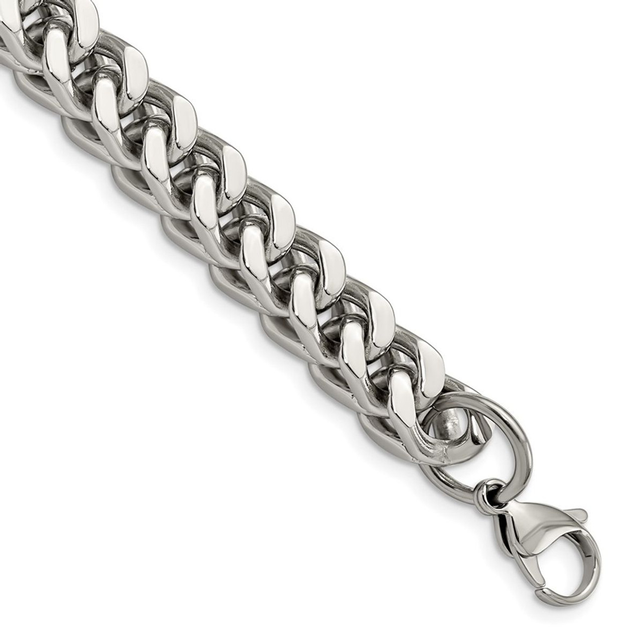 Heavyweight Polished Stainless Steel Bracelet  product image