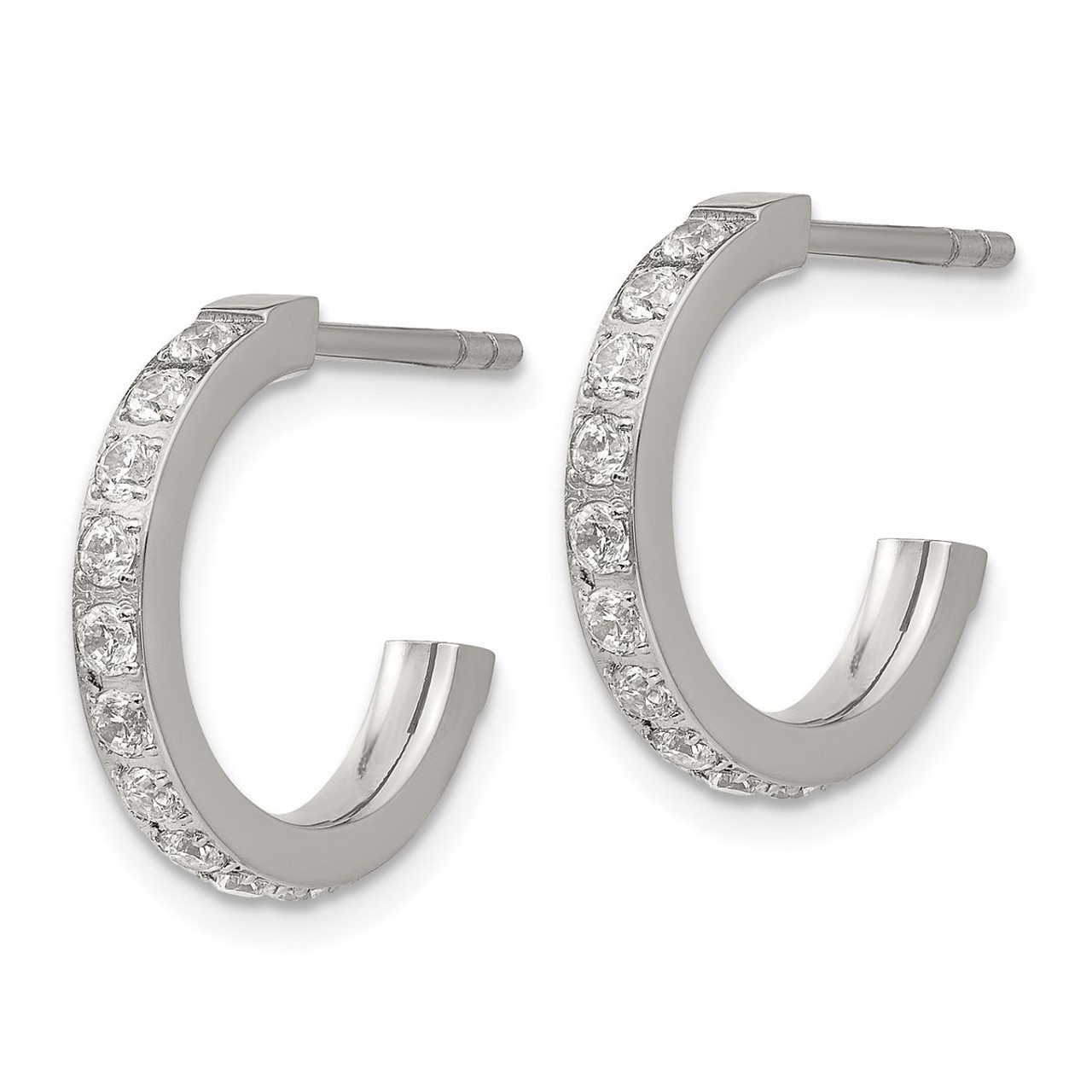 Stainless Steel Earrings with CZ Stones  product image
