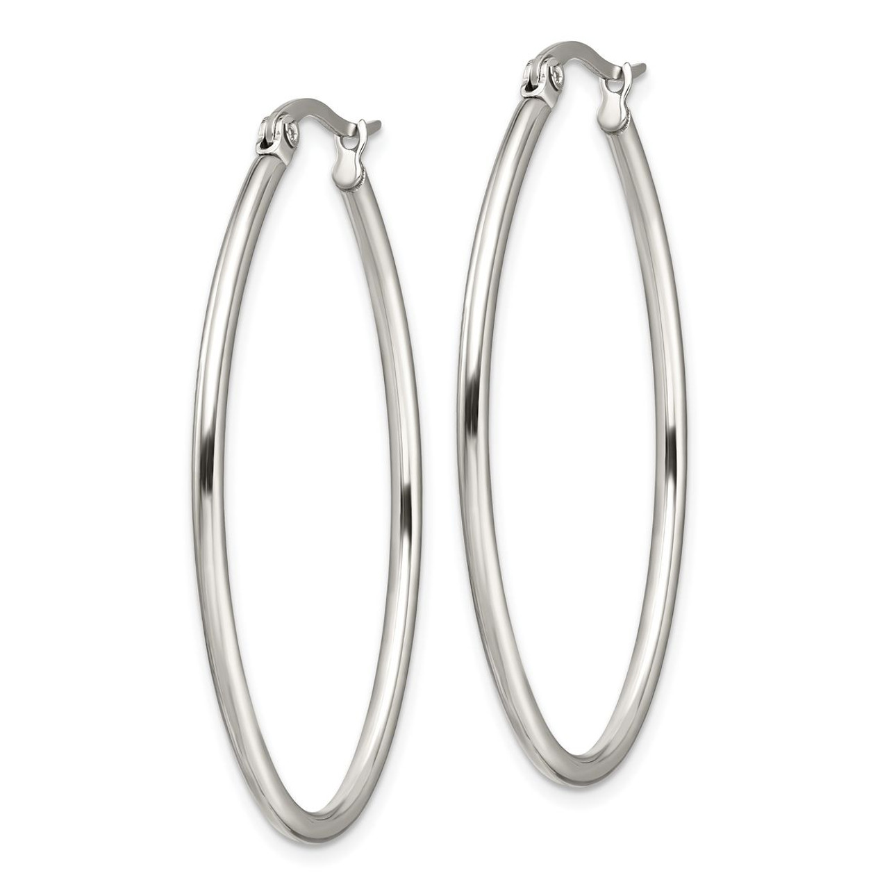 Stainless Steel 30mm Oval Hoop Earrings  product image