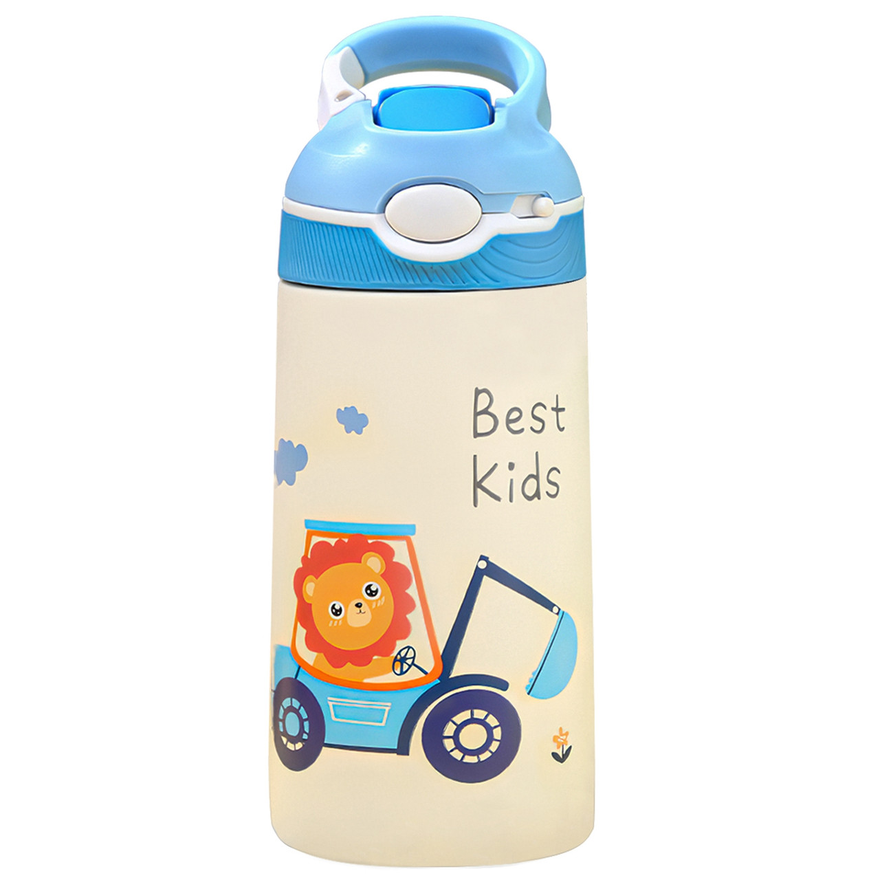 iMounTEK® Kids' Insulated Stainless Steel Water Bottle with Straw Lid product image