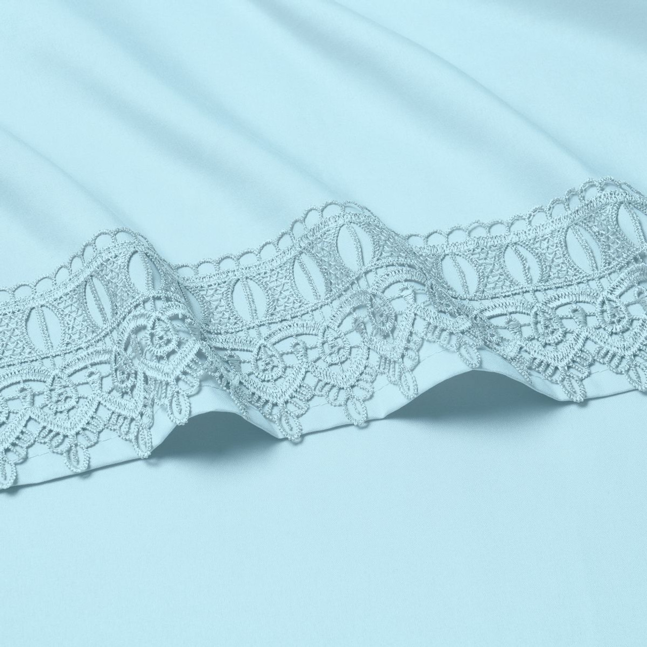 4-Piece Bamboo Comfort Lace Crochet Embroidery Sheet Set product image