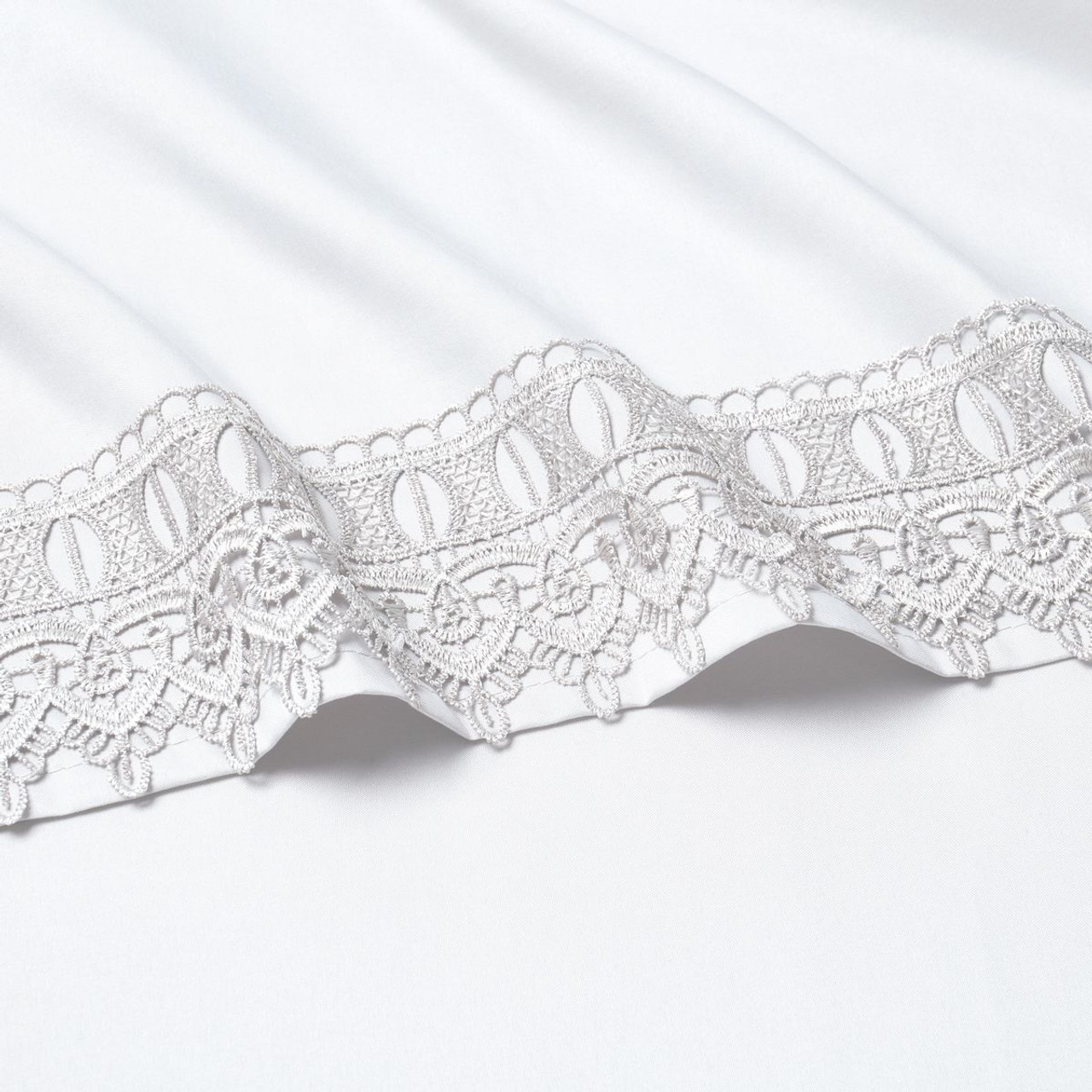 4-Piece Bamboo Comfort Lace Crochet Embroidery Sheet Set product image