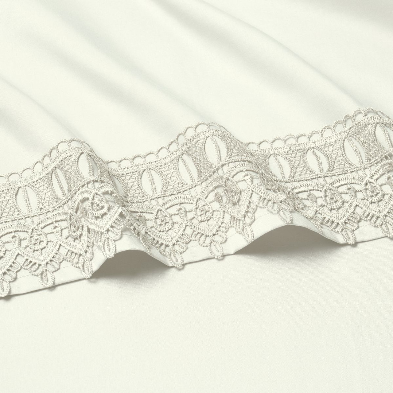 4-Piece Bamboo Comfort Lace Crochet Embroidery Sheet Set product image