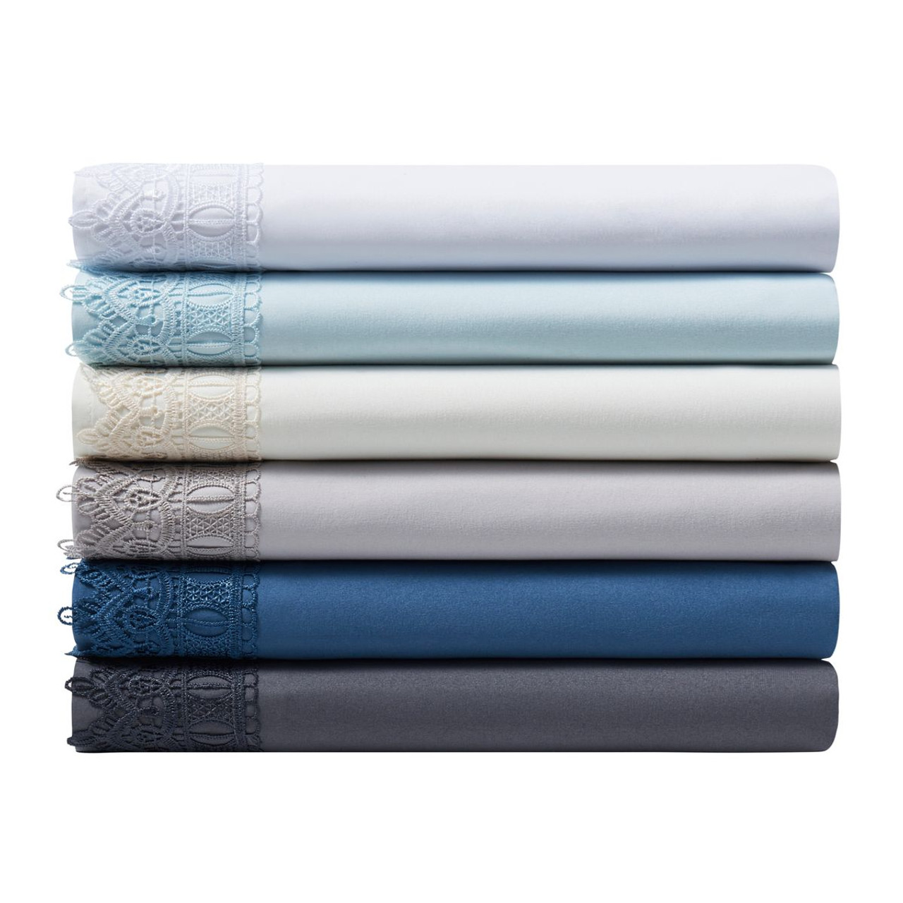 4-Piece Bamboo Comfort Lace Crochet Embroidery Sheet Set product image