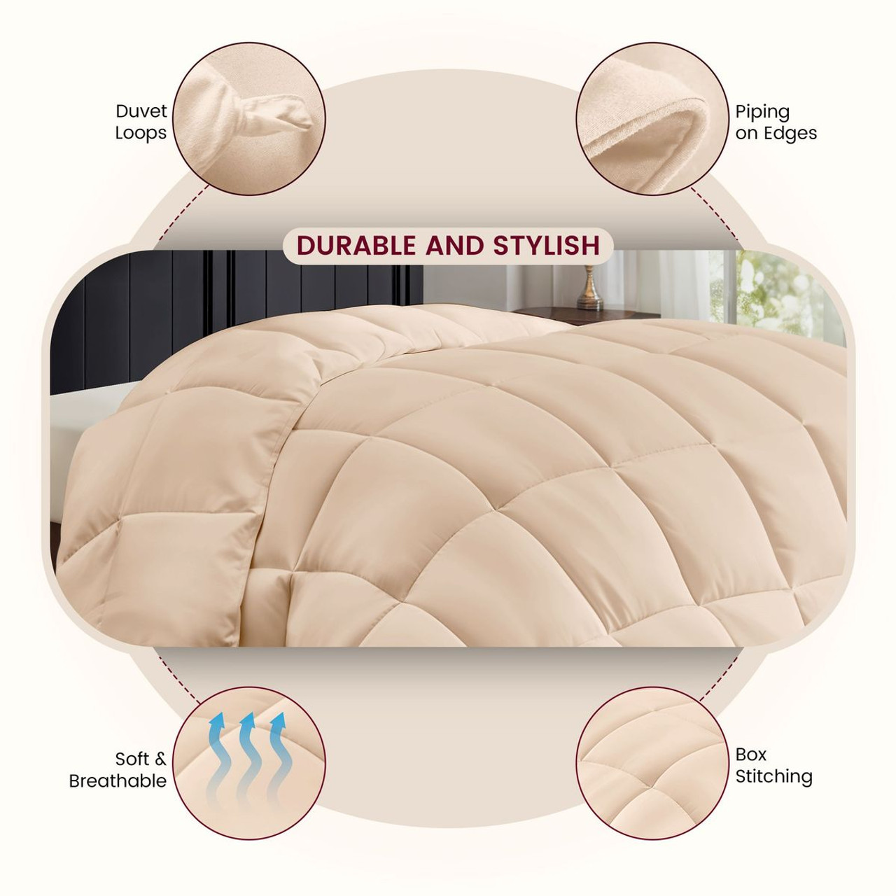 Hypoallergenic Luxury Goose Down-Alternative Comforter product image