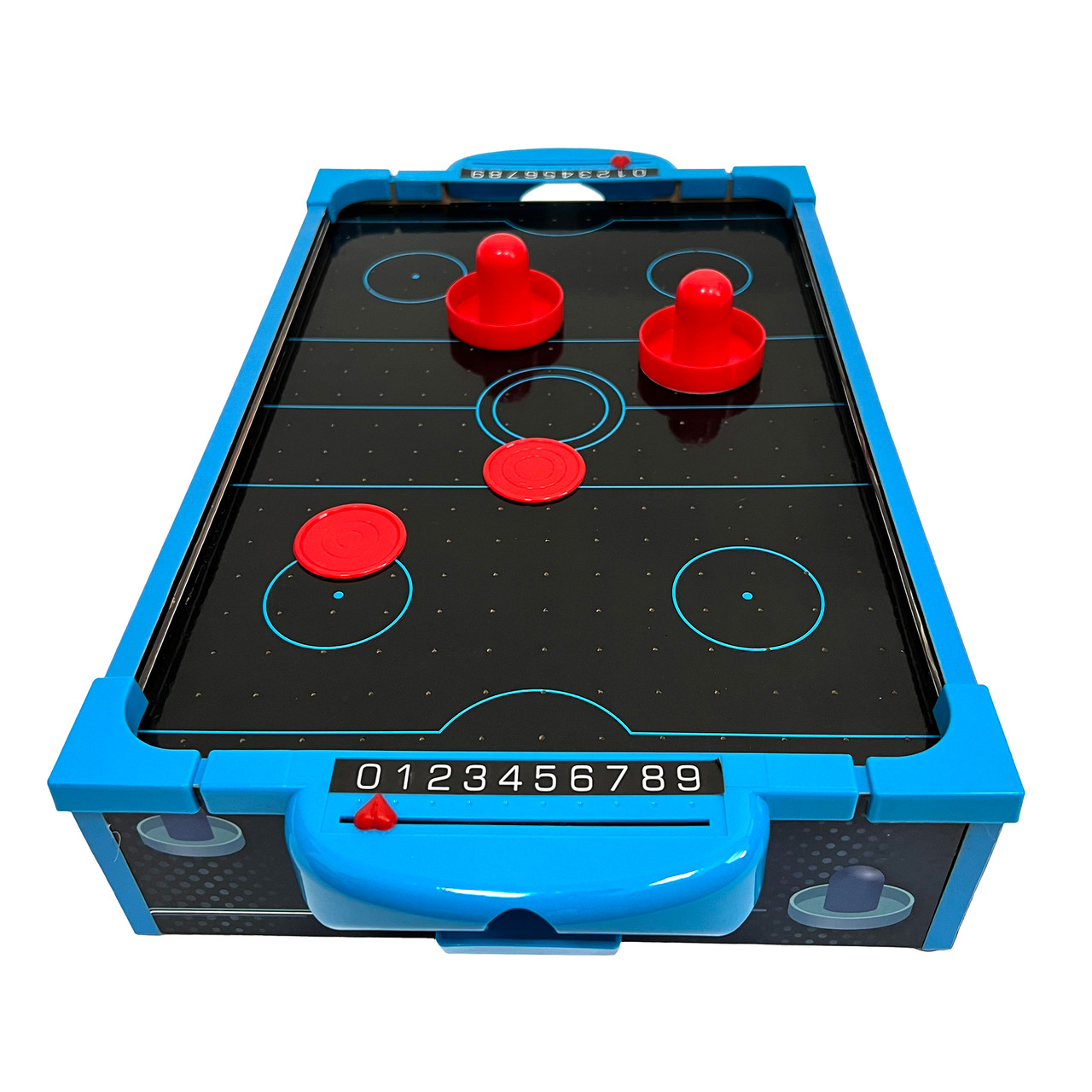 Zummy Retro Mini Tabletop LED Air Hockey Game product image
