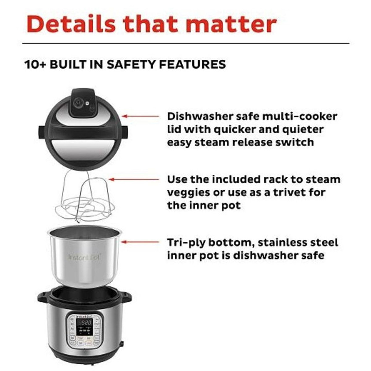 Instant Pot® Duo™ 6-Quart Multi-Use Pressure Cooker product image