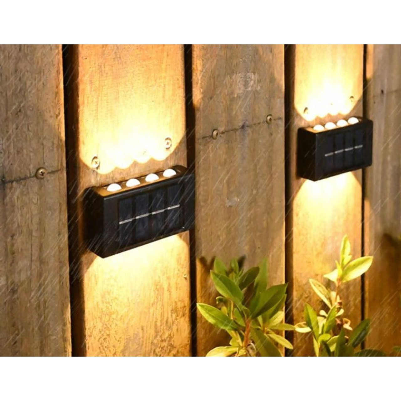 Solar Outdoor Wall LED Light (4-Pack) product image