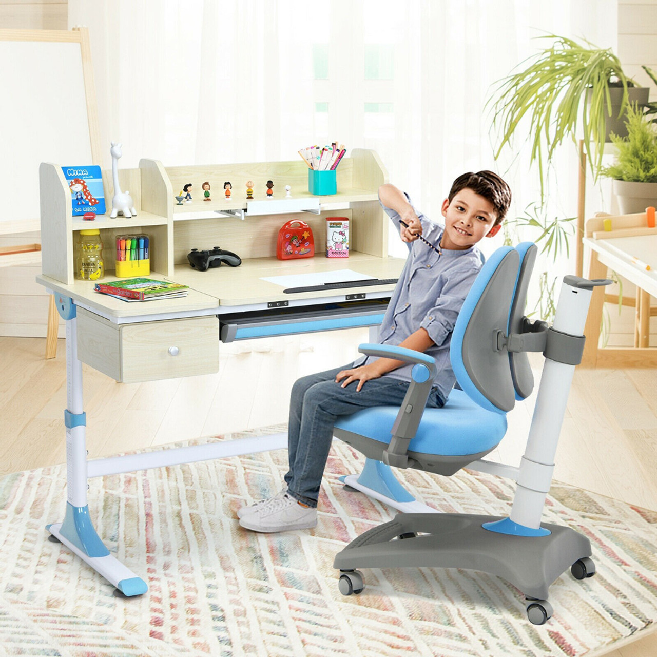 Kids' Ergonomic Rolling Adjustable Desk Chair product image