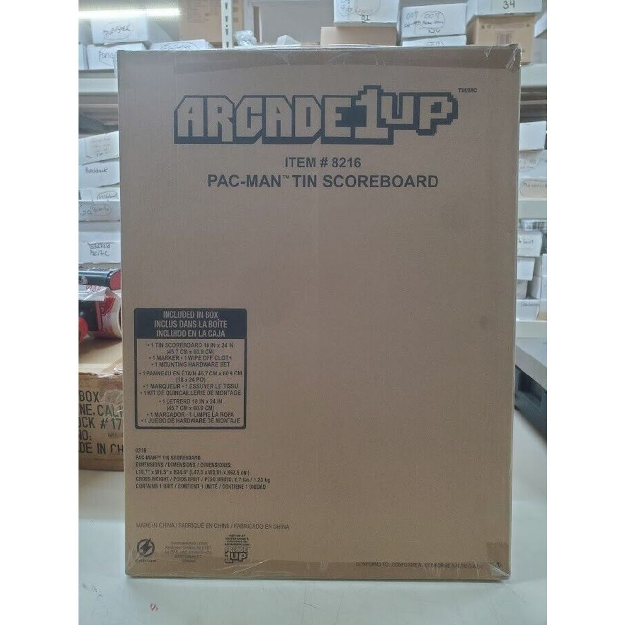 ARCADE1up PAC-MAN Tin Scoreboard and Dry Erase Kit product image