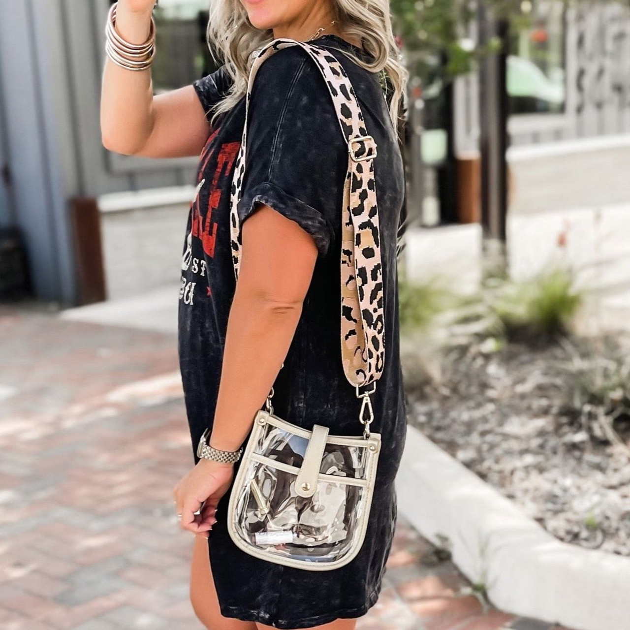 Compact Clear Courier Bag | Choose Your Strap product image