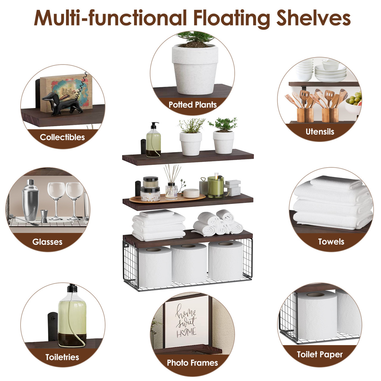 NewHome™ Wall-Mounted Storage Shelves product image