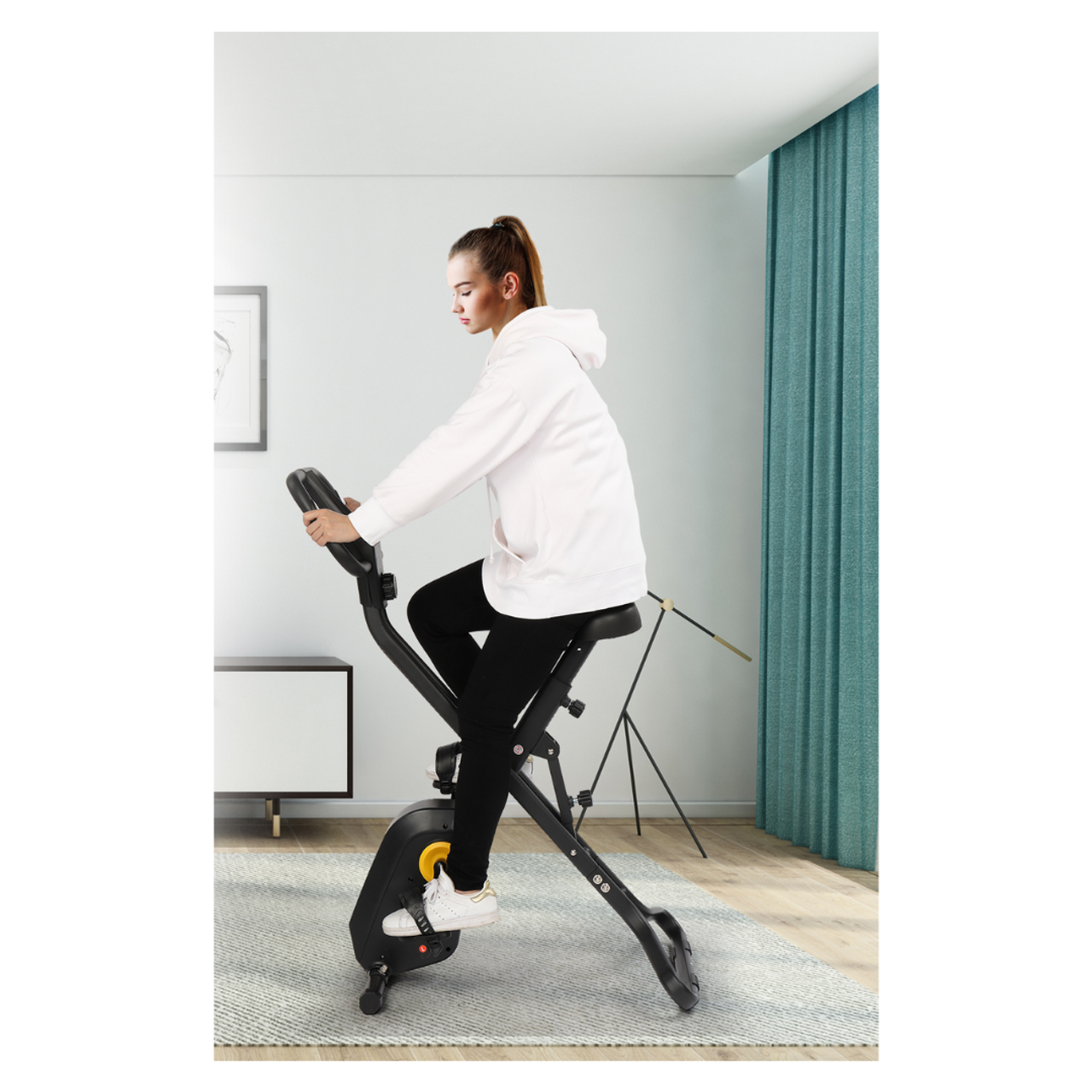 Height-Adjustable Folding Upright Bike product image