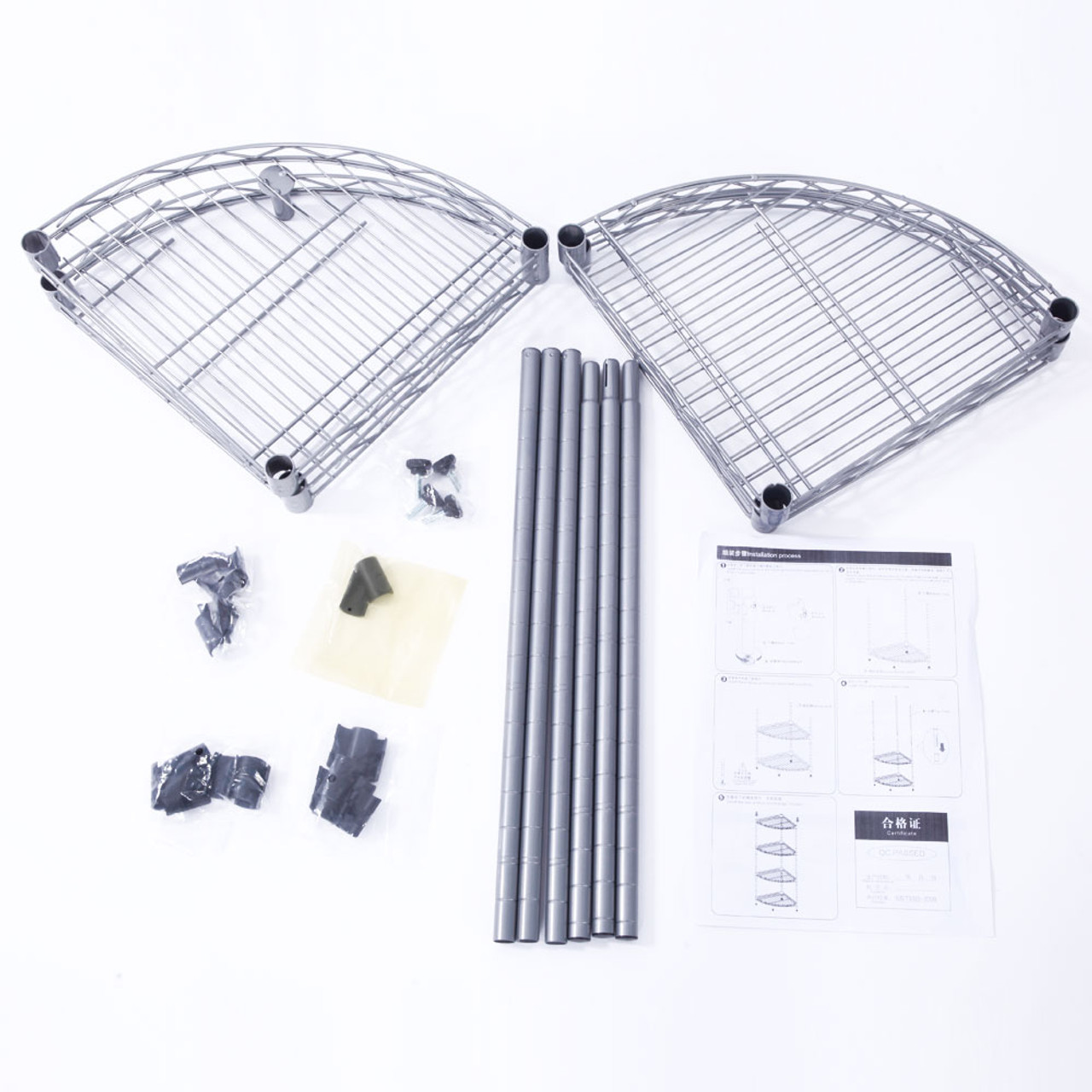 4-Tier Metal Wire Adjustable Storage Rack product image