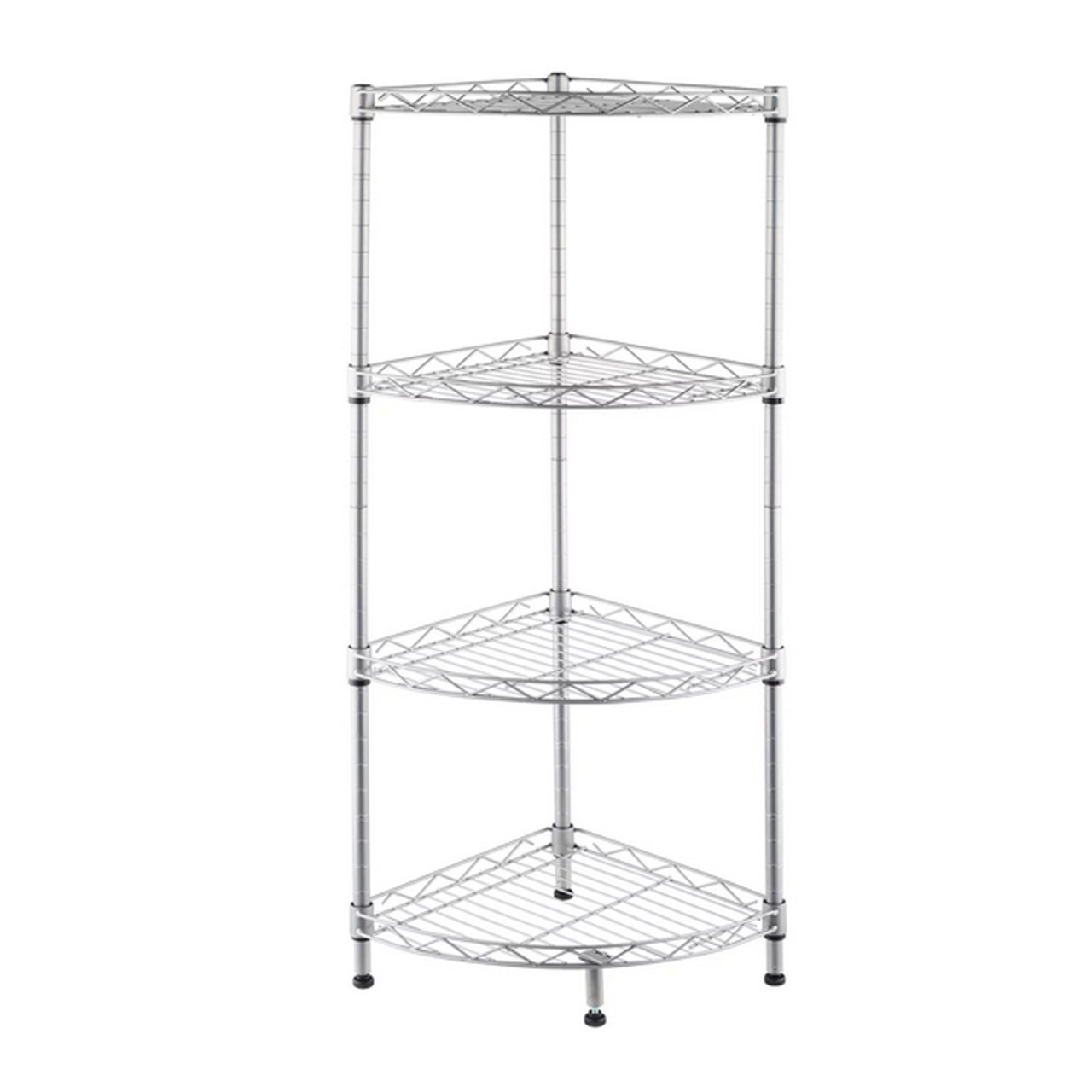 4-Tier Metal Wire Adjustable Storage Rack product image