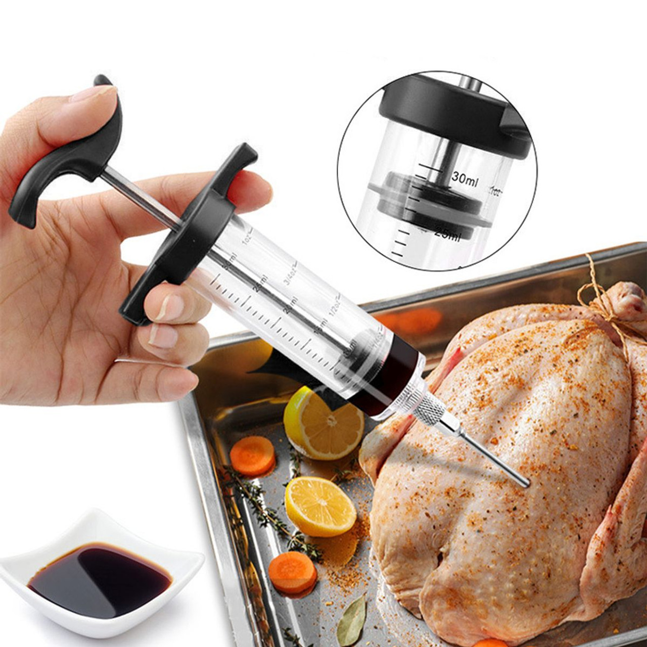 Waloo™ 1-Ounce Meat Injector for Marinade (2-Pack) product image