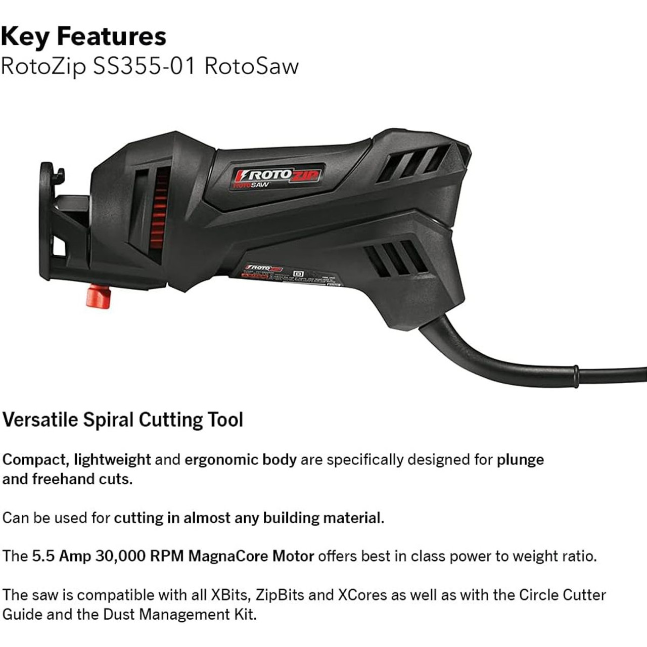 RotoZip® 5.5A High-Performance Spiral Tool Kit, SS355-10 product image