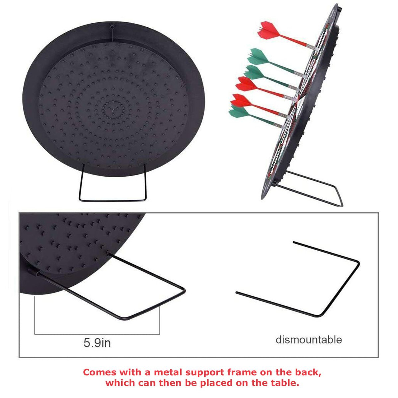 Kids' Safe Plastic 16.4-Inch Dart Board with 8 Darts product image