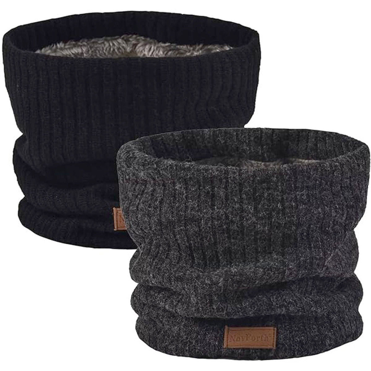 NovForth® Thick Fleece-Lined Winter-Warm Neck Gaiter (1- or 2-Pack) product image