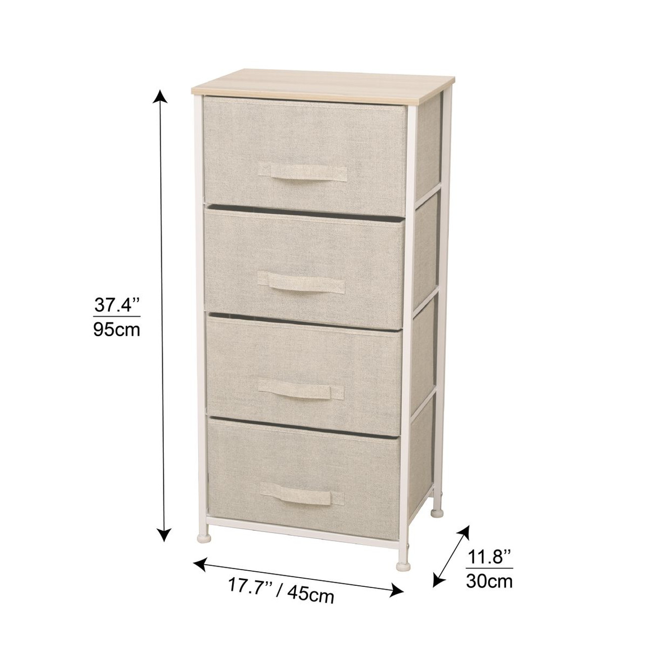 Foldable Storage Chest with Drawers product image