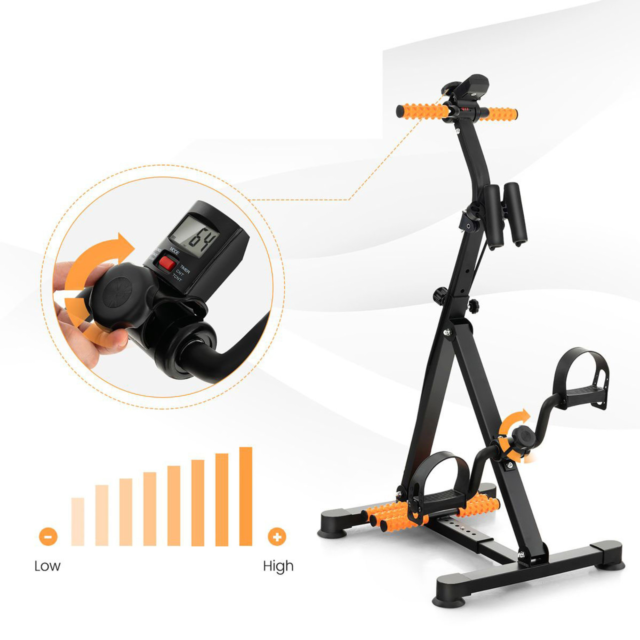 Adjustable LCD Pedal Exercise Bike with Massage product image