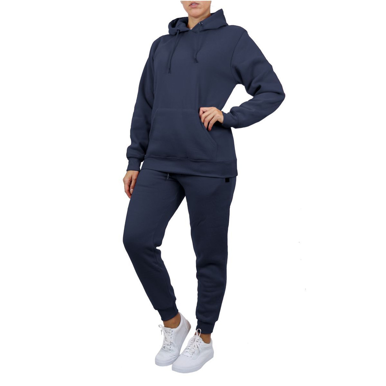 Women's Fleece-Lined Pullover Hoodie & Jogger Set (1- or 2-Pack) product image