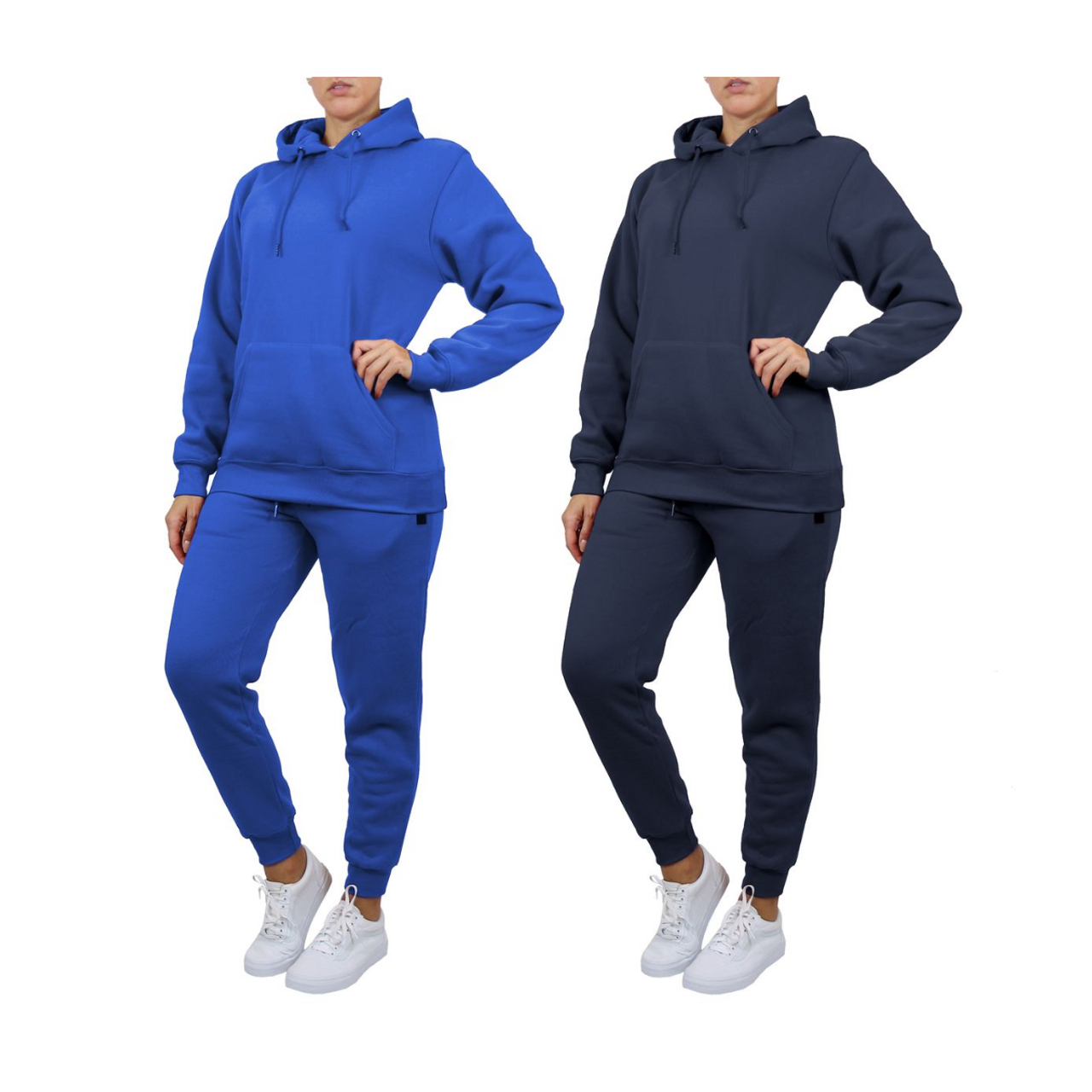 Women's Fleece-Lined Pullover Hoodie & Jogger Set (1- or 2-Pack) product image