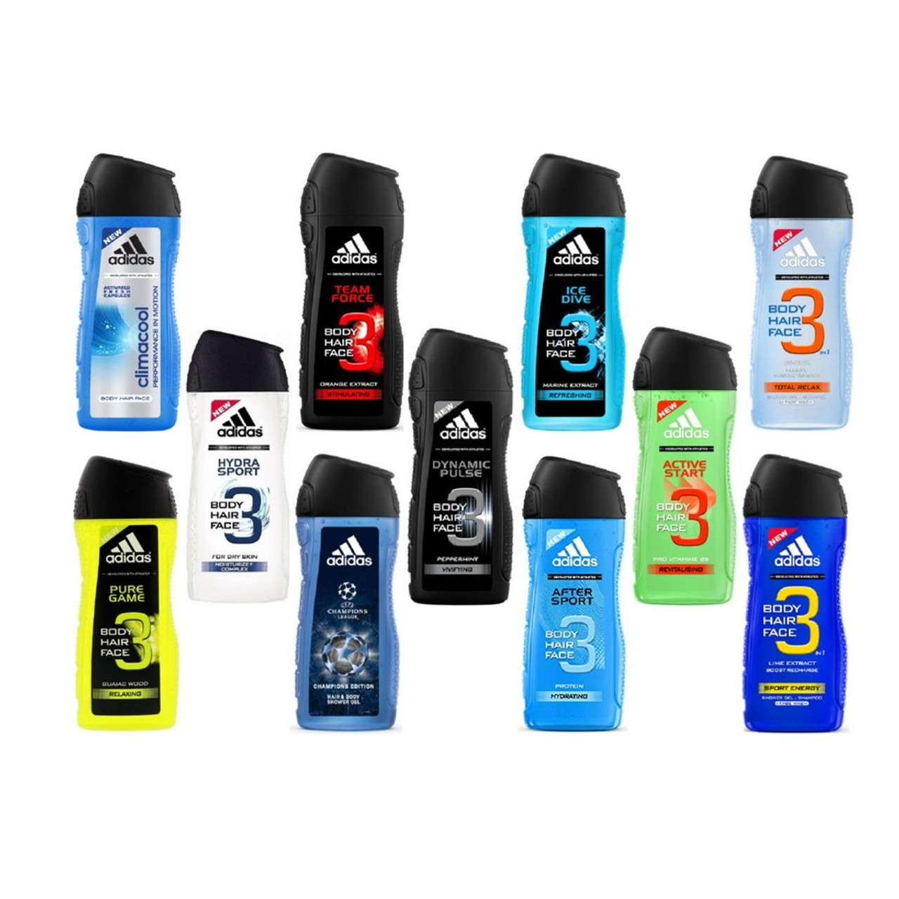 Adidas® Men's Assorted Shower Gel, 8.45 fl. oz. (8-Pack) product image