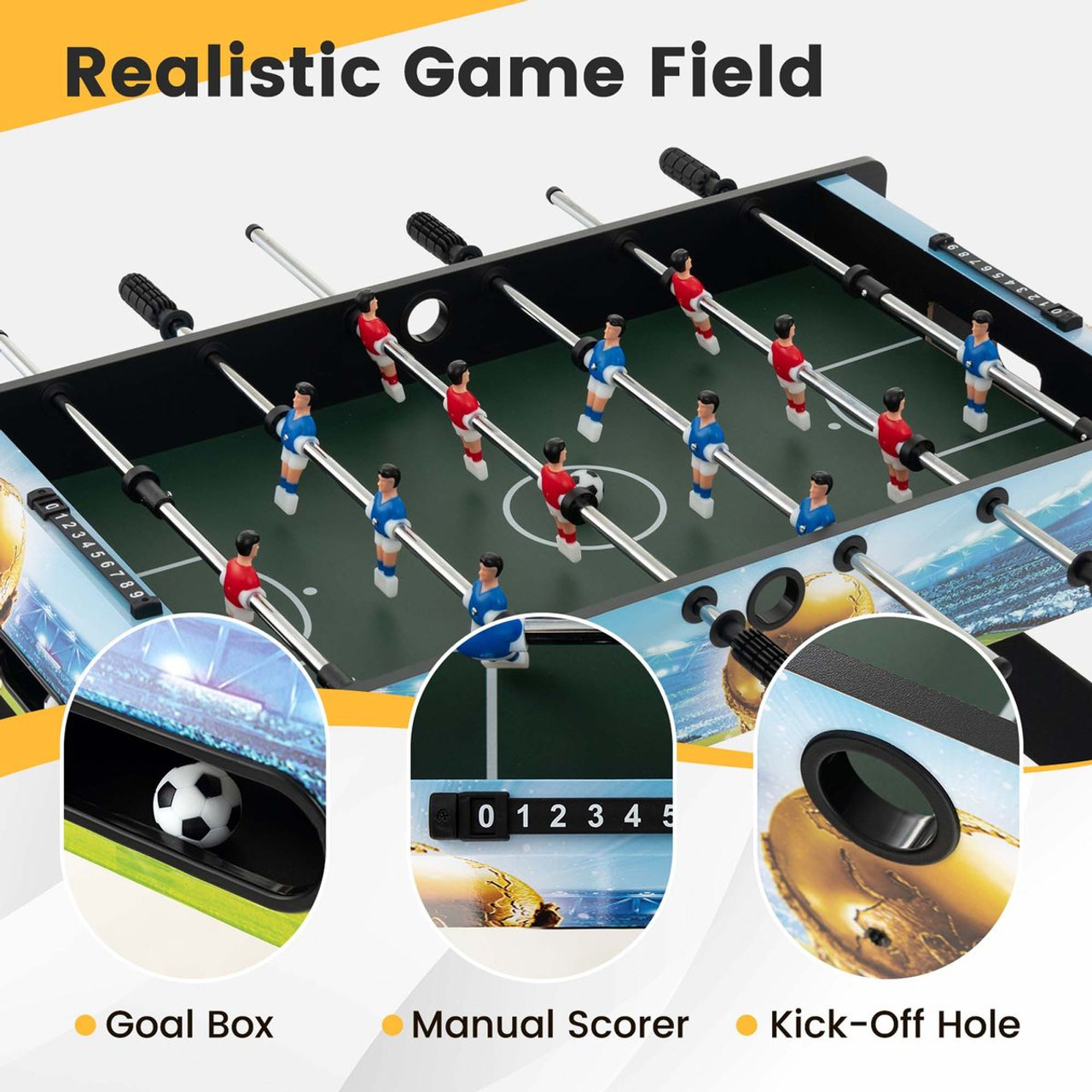 37-Inch Mini Foosball Table with Score Keeper & Removable Legs product image 37-Inch Mini Foosball Table with Score Keeper & Removable Legs product image