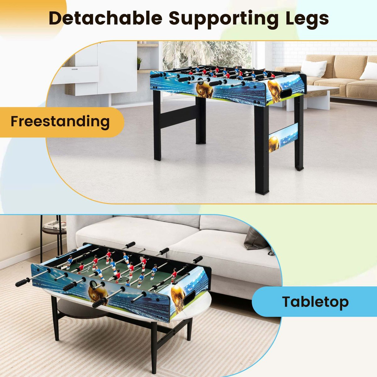 37-Inch Mini Foosball Table with Score Keeper & Removable Legs product image 37-Inch Mini Foosball Table with Score Keeper & Removable Legs product image
