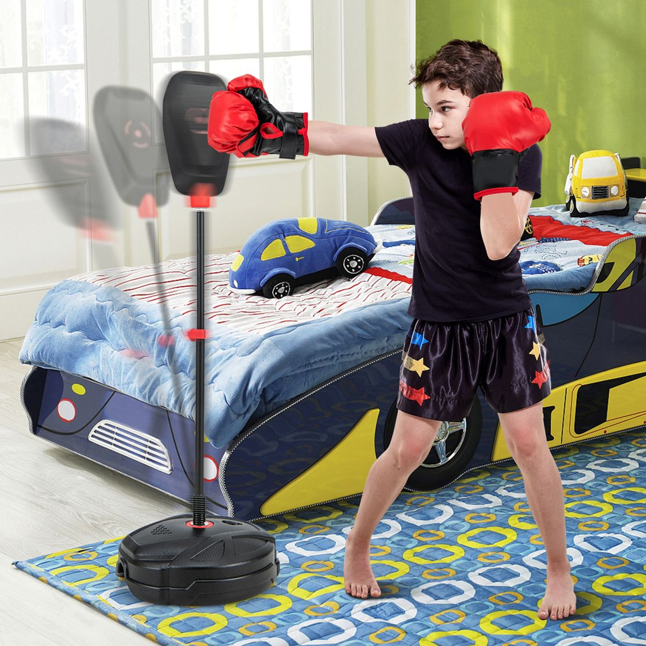 Kids' Inflation-Free Boxing Set with Punching Bag & Boxing Gloves product image