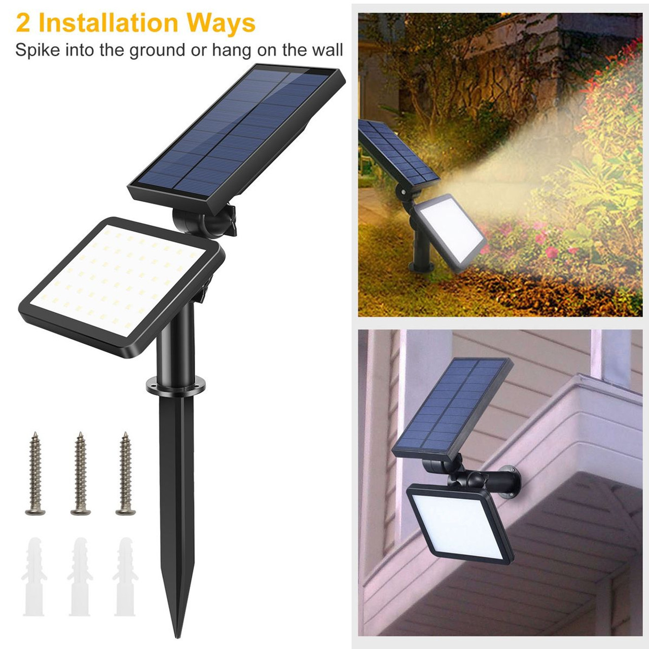 Solarek® 48-LED Solar Spotlight product image