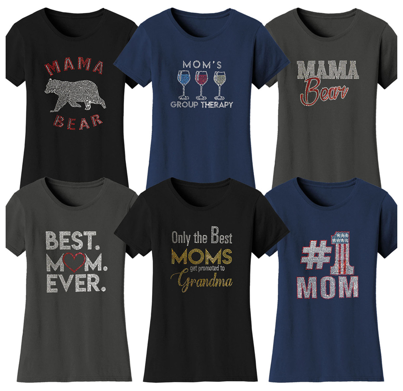 Bling Rhinestone Mother's Day T-Shirts product image