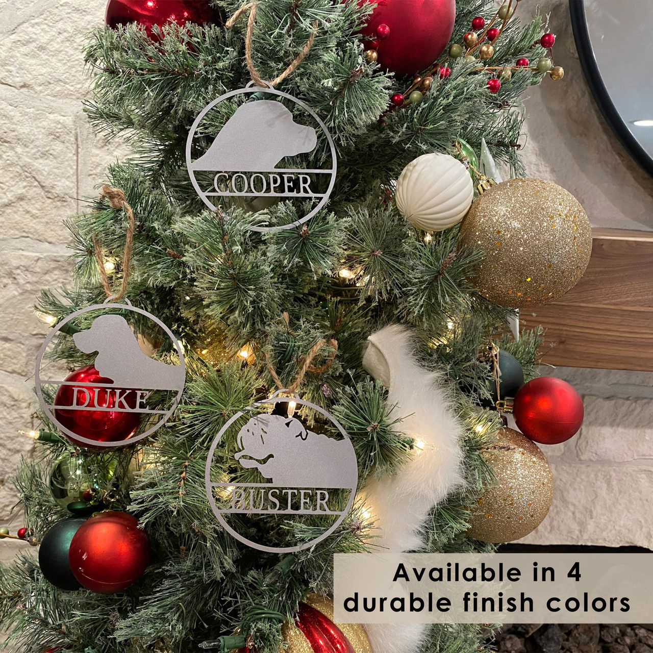 Personalized Pet Christmas Tree Ornaments (Set of 2) product image