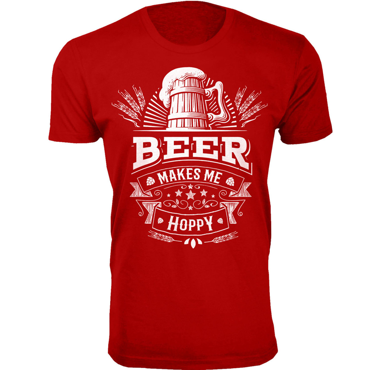 Men's 'Beer Makes Me Happy' T-shirt    product image