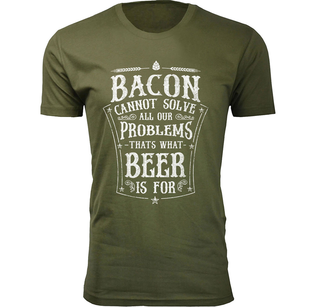 Men's Bacon and Beer Humor T-shirts product image