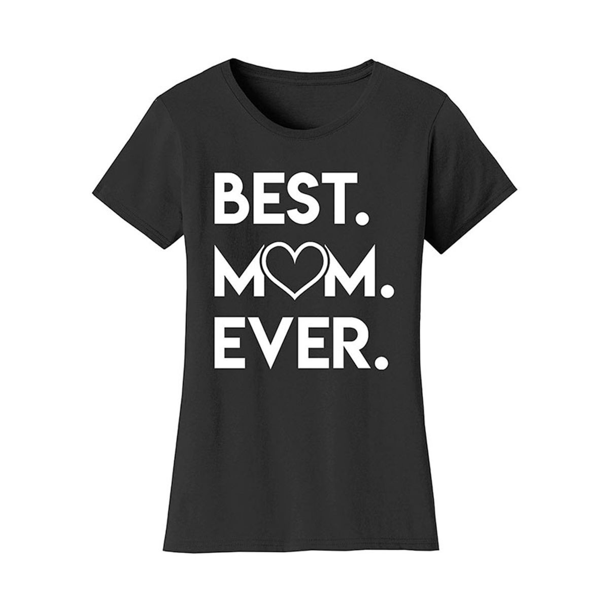 Women’s ‘Best Mom Ever’ Heart T-Shirt  product image